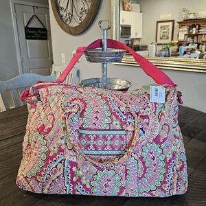 Vera Bradley Capri Melon Satchel (Retired Spring 2007) NWT